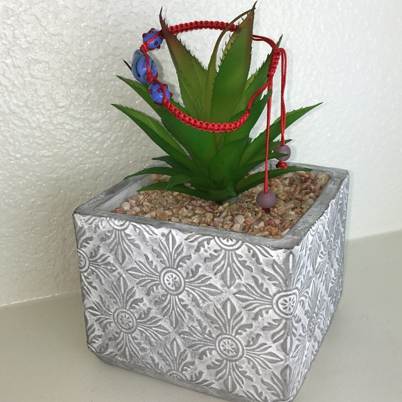 Handmade Chinese Knotting Bracelet W/ Glass Beads - Picture 3 of 8